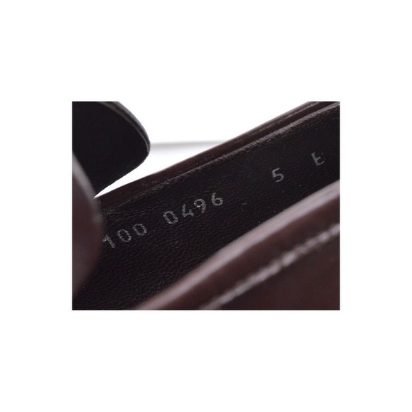Gucci Brown Box Leather Classic Horse Bit Loafers 5 B - Picture 7 of 7
